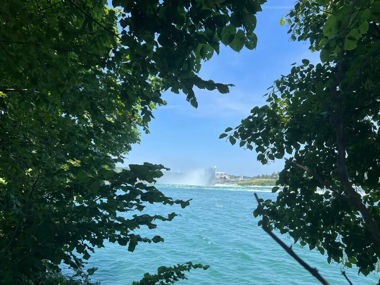 Niagara Falls from the Canadian side, summer afternoon